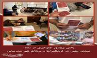 پخش بروشور جلوگیری از سقط عمدی جنین در فرهنگسراها و محلات شهر بندرعباس