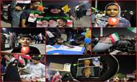 گزارش تصویری  برنامه‌های سازمان‌ فرهنگی و اجتماعی ورزشی در محافل شبانه با هدف قدردانی و حمایت از رزمندگان اسلام در جنگ تحمیلی توزیع پوستر  پرچم و سربند ایران پیکسل پرتاب دارت نقاشی کودکان تامین صوت ابتدا و انتهای تجمعات شبانه ۱۶ اردیبهشت ماه ۱۴۰۵ در محل زیر پرچم